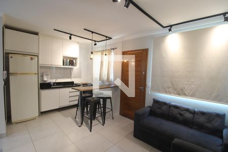 Sala / Cozinha de casa de condomínio à venda com 1 quarto, 38m² em Parada Inglesa, São Paulo