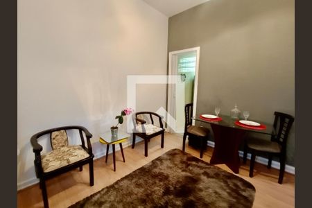 Sala  de apartamento à venda com 1 quarto, 34m² em Copacabana, Rio de Janeiro