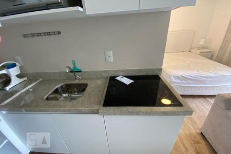 Studio para alugar com 35m², 1 quarto e 1 vagadetalhe da cozinha