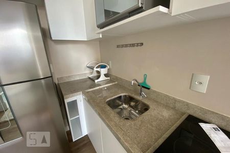 Studio para alugar com 35m², 1 quarto e 1 vagadetalhe da cozinha