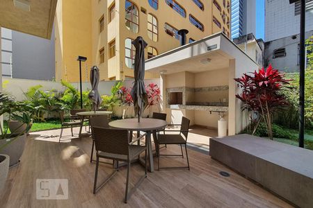 Studio para alugar com 38m², 1 quarto e sem vagaChurrasqueira