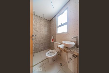 Banheiro  de apartamento à venda com 2 quartos, 55m² em Parque Novo Oratório, Santo André