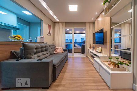 Sala de apartamento à venda com 3 quartos, 88m² em Jardim, Santo André