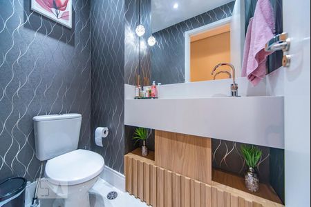 Lavabo de apartamento à venda com 3 quartos, 88m² em Jardim, Santo André
