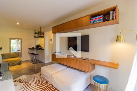 Sala/Cozinha de apartamento para alugar com 1 quarto, 44m² em Cerqueira César, São Paulo