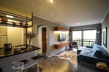 Sala de apartamento para alugar com 1 quarto, 44m² em Cerqueira César, São Paulo