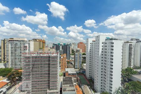 Vista de kitnet/studio para alugar com 1 quarto, 47m² em Indianópolis, São Paulo