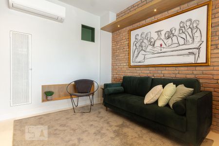 Sala de kitnet/studio para alugar com 1 quarto, 47m² em Indianópolis, São Paulo