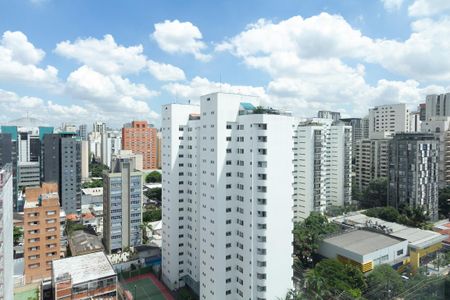 Vista de kitnet/studio para alugar com 1 quarto, 47m² em Indianópolis, São Paulo