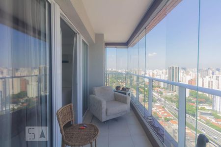 Varanda de apartamento para alugar com 1 quarto, 53m² em Campo Belo, São Paulo