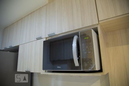 cozinha de kitnet/studio para alugar com 1 quarto, 28m² em Liberdade, São Paulo