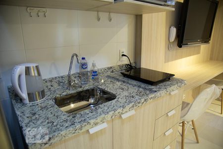 Detalhe cozinha de kitnet/studio para alugar com 1 quarto, 28m² em Liberdade, São Paulo