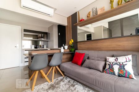 Studio - sala de apartamento para alugar com 1 quarto, 46m² em Pinheiros, São Paulo