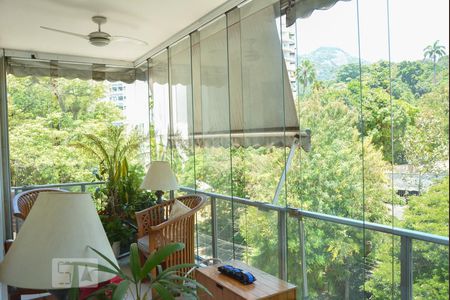 Varanda da Sala de apartamento à venda com 4 quartos, 185m² em Cosme Velho, Rio de Janeiro
