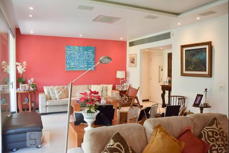 Sala de Estar de apartamento à venda com 4 quartos, 185m² em Cosme Velho, Rio de Janeiro