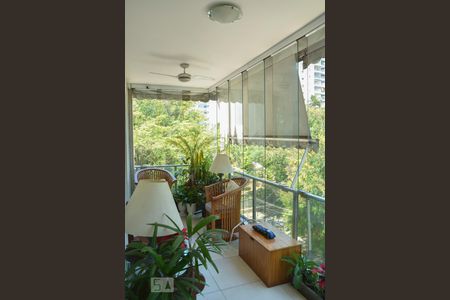 Varanda da Sala de apartamento à venda com 4 quartos, 185m² em Cosme Velho, Rio de Janeiro