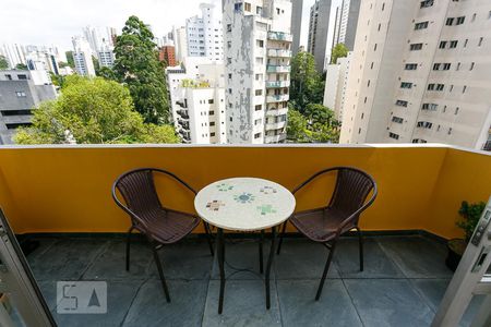 Varanda da Sala de apartamento para alugar com 3 quartos, 122m² em Jardim Ampliação, São Paulo