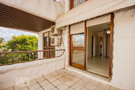 varanda da sala de apartamento à venda com 3 quartos, 150m² em Petrópolis, Porto Alegre
