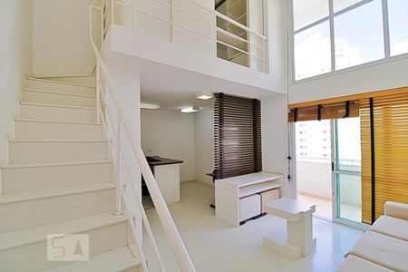 Sala de apartamento para alugar com 1 quarto, 58m² em Vila Andrade, São Paulo