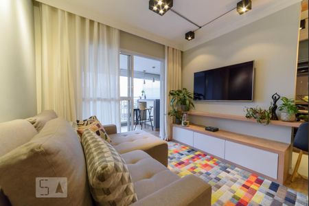 Sala de Estar de apartamento para alugar com 3 quartos, 89m² em Santa Paula, São Caetano do Sul