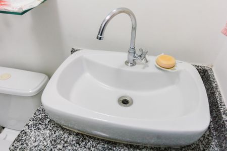 Apartamento à venda com 65m², 3 quartos e 1 vagaBanheiro da Suíte 1 Pia