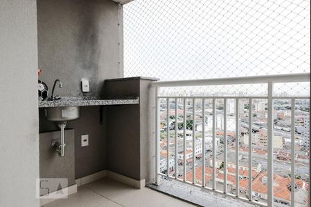 Varanda da sala de apartamento para alugar com 2 quartos, 50m² em Brás, São Paulo