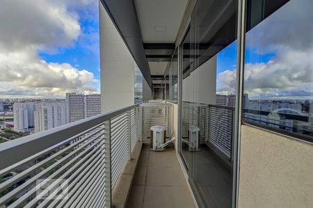 Varanda da Sala e Quarto de apartamento à venda com 1 quarto, 46m² em Centro, Osasco