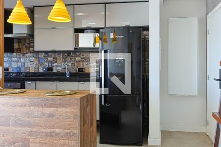 Cozinha de apartamento para alugar com 1 quarto, 50m² em Vila Andrade, São Paulo