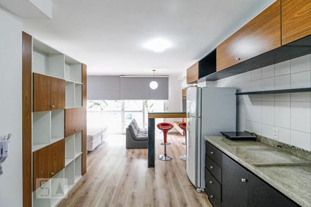 Cozinha de kitnet/studio para alugar com 1 quarto, 48m² em Brooklin Paulista, São Paulo