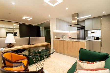 Sala de apartamento para alugar com 1 quarto, 40m² em Cerqueira César, São Paulo