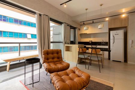 Sala de apartamento para alugar com 1 quarto, 56m² em Itaim Bibi, São Paulo
