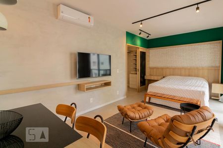 Sala de apartamento para alugar com 1 quarto, 56m² em Itaim Bibi, São Paulo