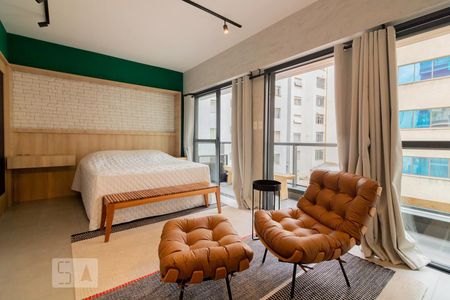 Sala de apartamento para alugar com 1 quarto, 56m² em Itaim Bibi, São Paulo