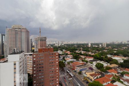 Studio para alugar com 27m², 1 quarto e 1 vaga Studio para alugar com 27m², 1 quarto e 1 vagaVaranda