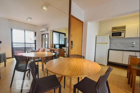 Sala de Jantar de apartamento à venda com 1 quarto, 48m² em Chácara Itaim, São Paulo
