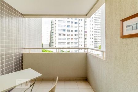 Varanda da Sala de kitnet/studio à venda com 1 quarto, 40m² em Vila Buarque, São Paulo