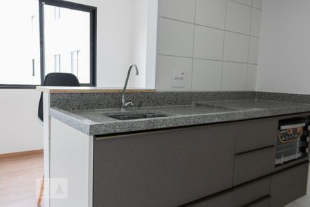 Cozinha de kitnet/studio para alugar com 1 quarto, 26m² em Bela Vista, São Paulo