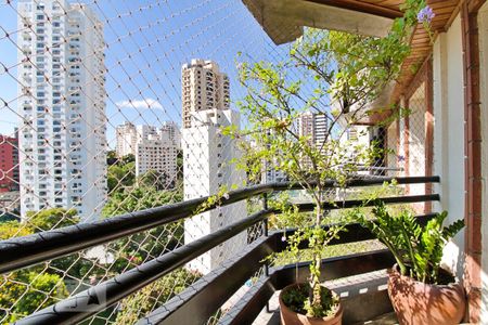 Varanda da Sala de apartamento para alugar com 3 quartos, 134m² em Real Parque, São Paulo