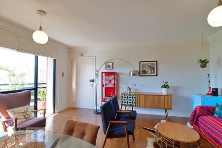 Sala de apartamento para alugar com 3 quartos, 134m² em Real Parque, São Paulo