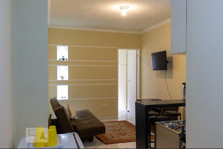 Sala/Cozinha de apartamento à venda com 1 quarto, 34m² em República, São Paulo