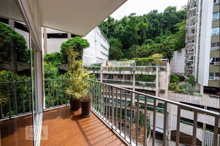 Varanda da Sala de apartamento à venda com 3 quartos, 140m² em Leblon, Rio de Janeiro