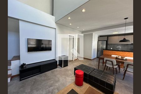Sala de apartamento para alugar com 1 quarto, 78m² em Alphaville Conde Ii, Barueri