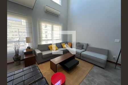 Sala de apartamento para alugar com 1 quarto, 78m² em Alphaville Conde Ii, Barueri