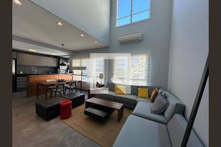 Sala de apartamento para alugar com 1 quarto, 78m² em Alphaville Conde Ii, Barueri