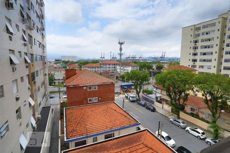 Vista da sala de apartamento para alugar com 2 quartos, 100m² em Embaré, Santos