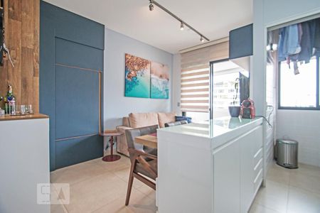 Apartamento para alugar com 37m², 1 quarto e 1 vaga Apartamento para alugar com 37m², 1 quarto e 1 vagaBancada entre Sala e Cozinha