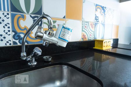 Cozinha de kitnet/studio à venda com 1 quarto, 35m² em Bela Vista, São Paulo