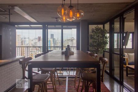 Studio para alugar com 29m², 1 quarto e sem vagaÁrea comum - Salão de festas