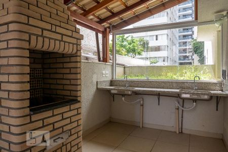 Studio à venda com 29m², 1 quarto e 1 vagaChurrasqueira