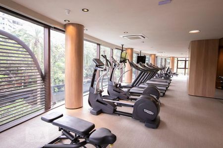 Studio à venda com 50m², 1 quarto e 2 vagasÁrea comum - Academia